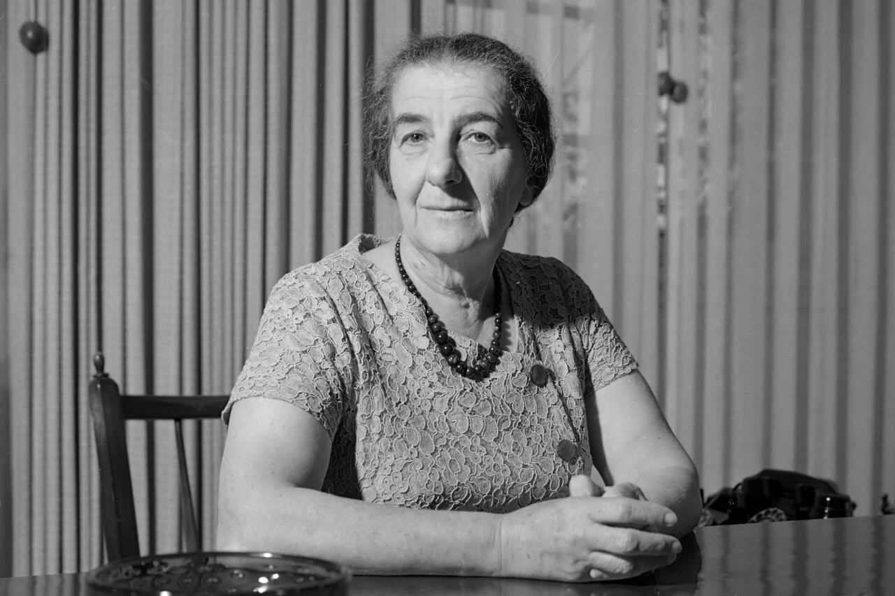 Golda Meir asumió como primera ministra de Israel el 17 de marzo de 1969.