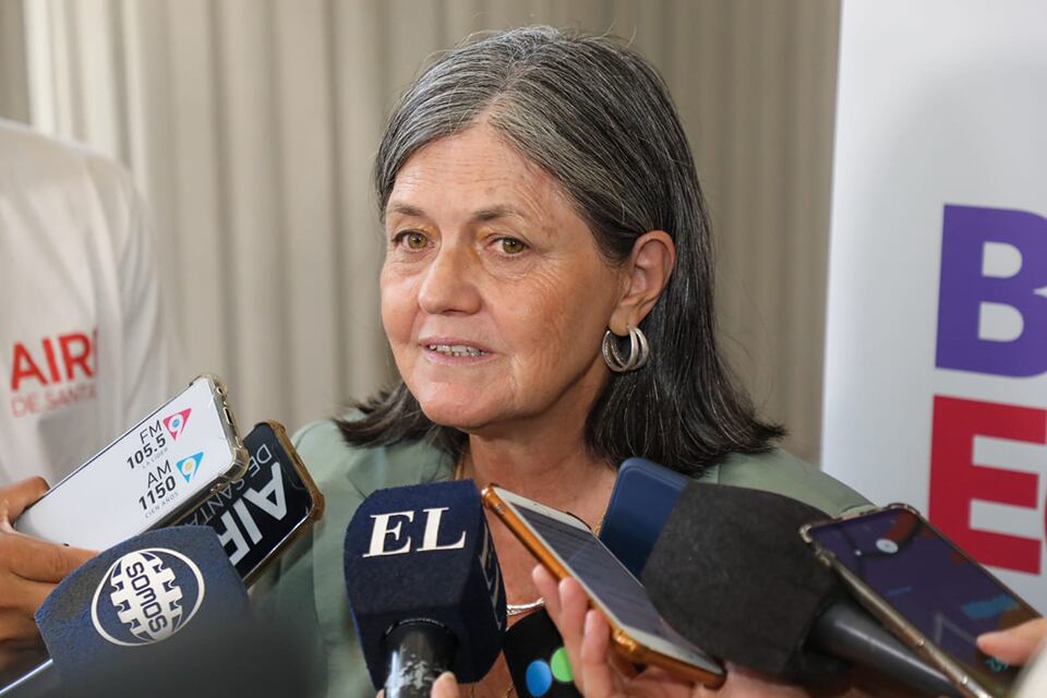 La secretaria de Transporte Mónica Alvarado.