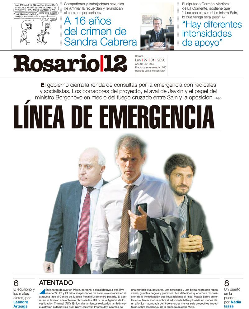 Línea de emergencia - 26/01/2020