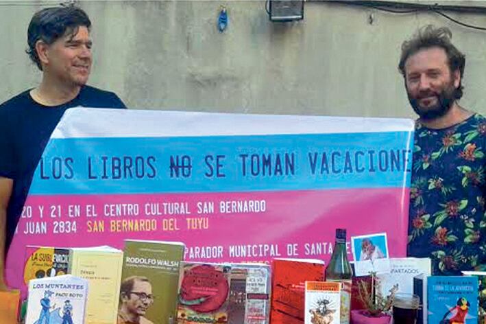 González y Reck son algunos de los editores que promueven la Feria del Libro de la Costa.