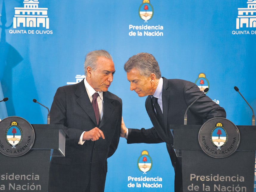 Macri fue uno de los primeros en reconocer al gobierno de Temer tras el golpe a Dilma Rousseff.