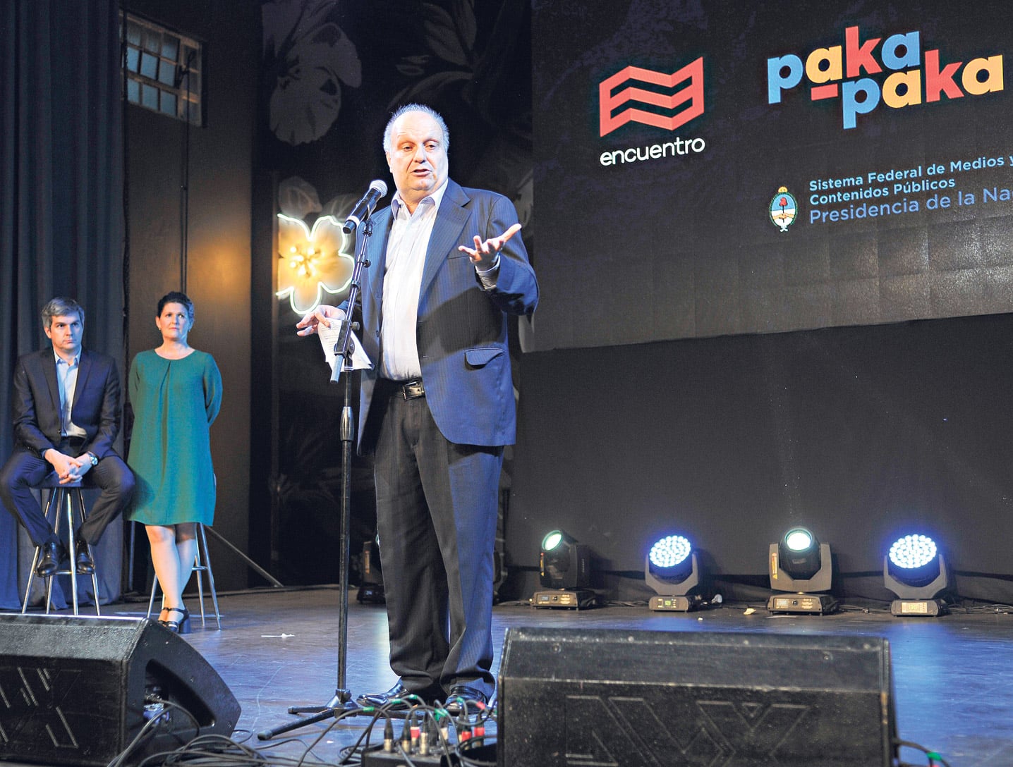 En la ceremonia se presentaron pocos programas nuevos de producción propia.