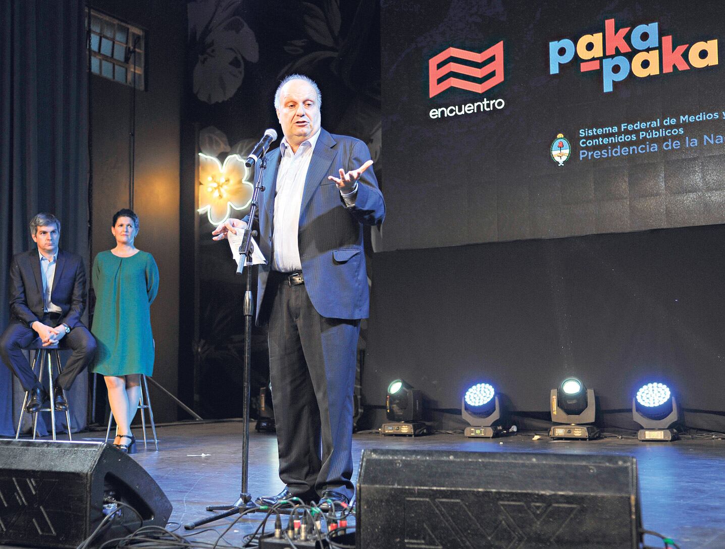 En la ceremonia se presentaron pocos programas nuevos de producción propia.