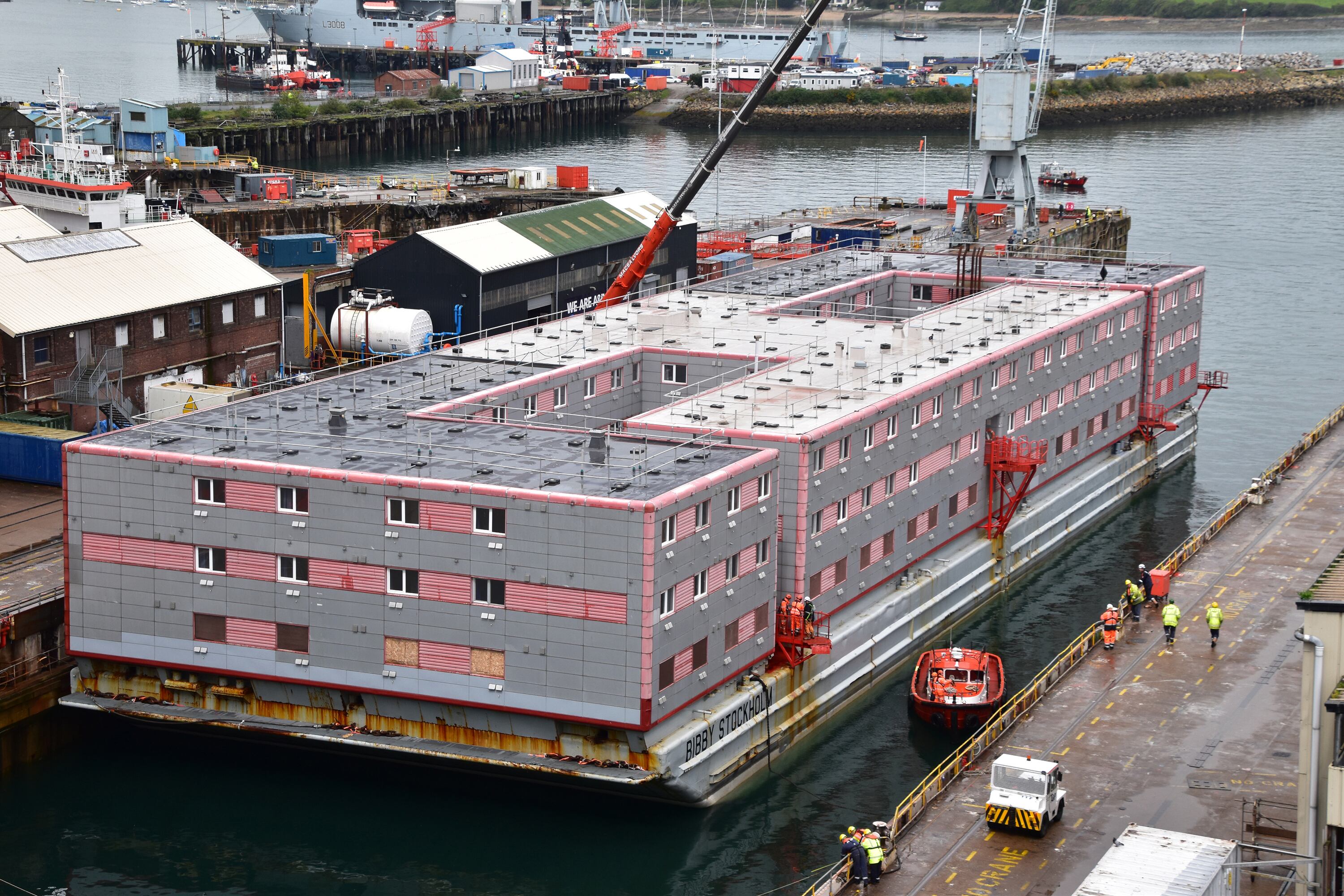 Bibby Stockholm, la cárcel flotante de Inglaterra