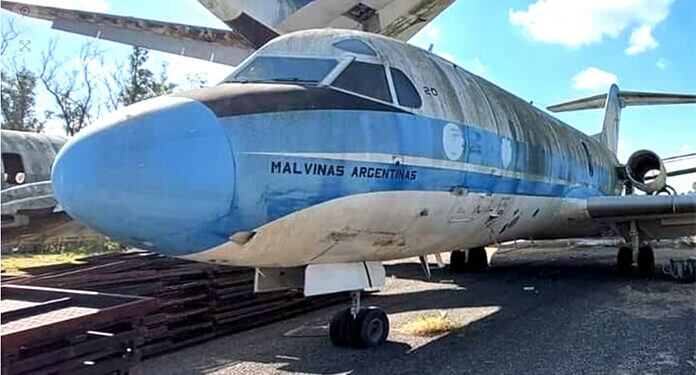 El avión Fokker F-28 se podrá visitar en el museo cordobés de la localida de Oliva. 