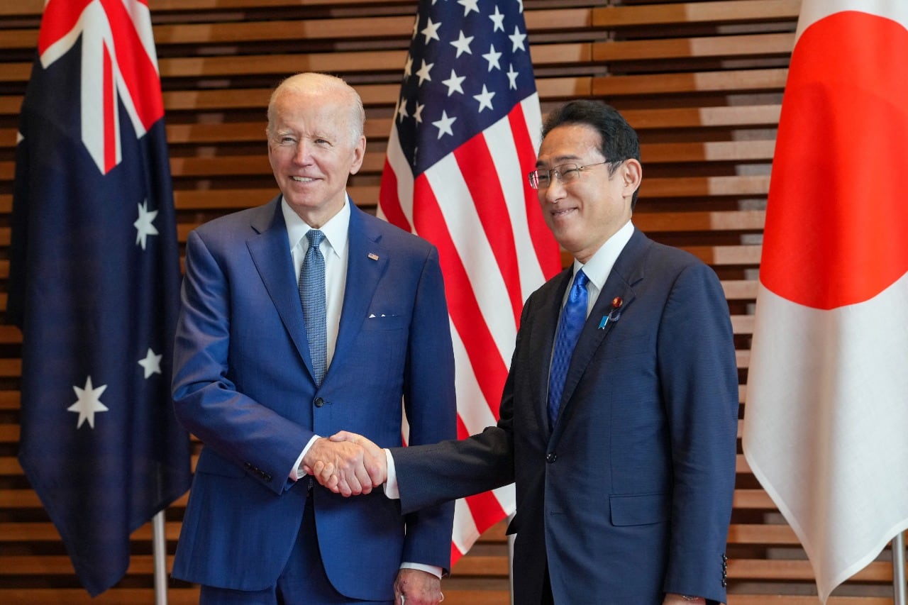 Biden y Kishida. 