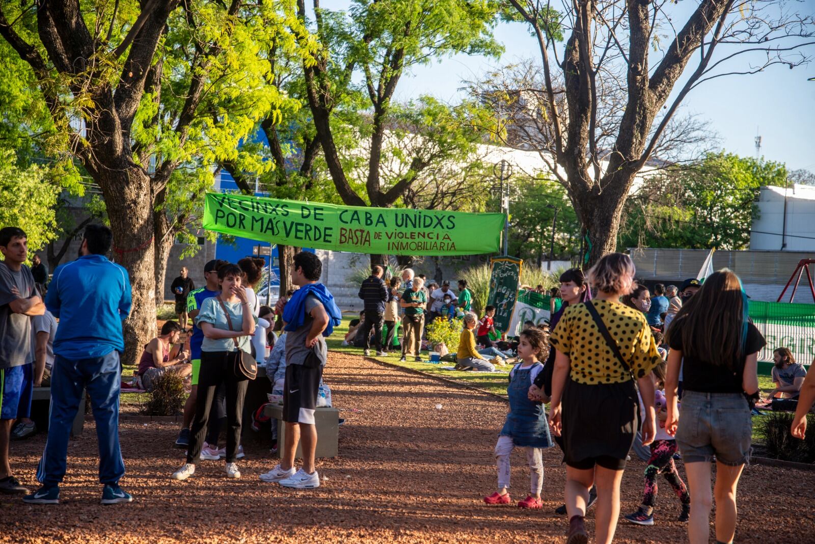 Los vecinos de Villa Ortúzar vienen denunciando el cambio del barrio por las contrucciones.