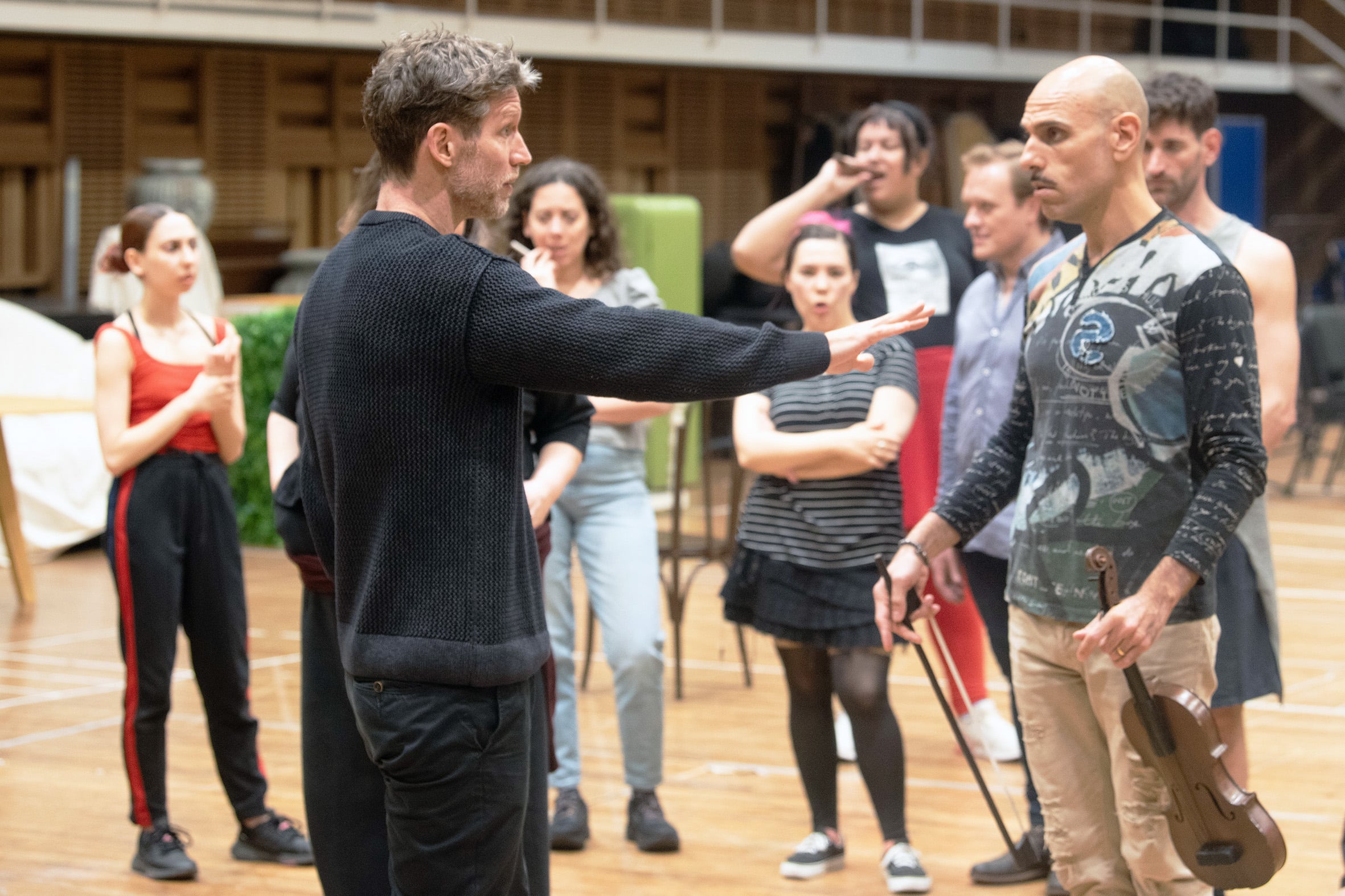 Ensayo de "Orfeo en los infiernos", penúltimo título de la temporada lírica 2024 del Colón.