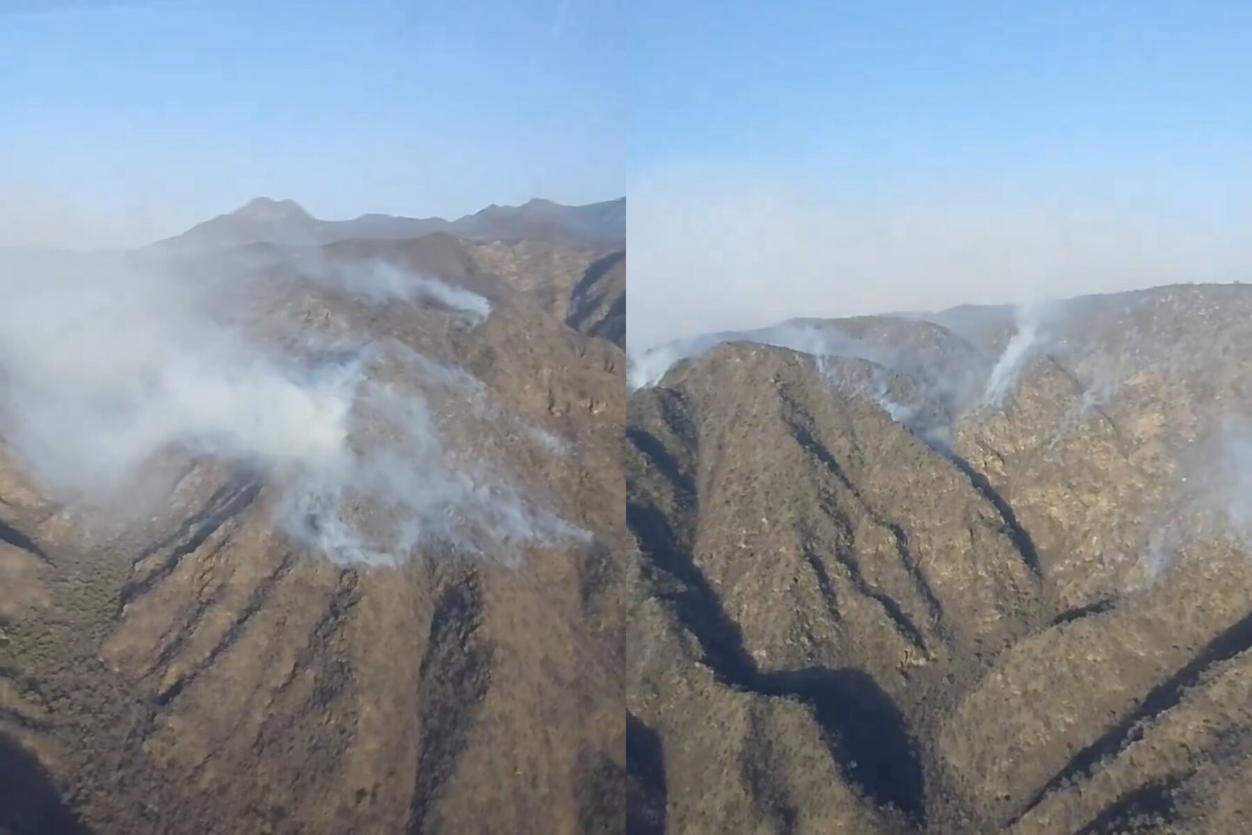 Incendios en Córdoba: sigue activo el foco en Chancaní y hubo dos reinicios en Punilla