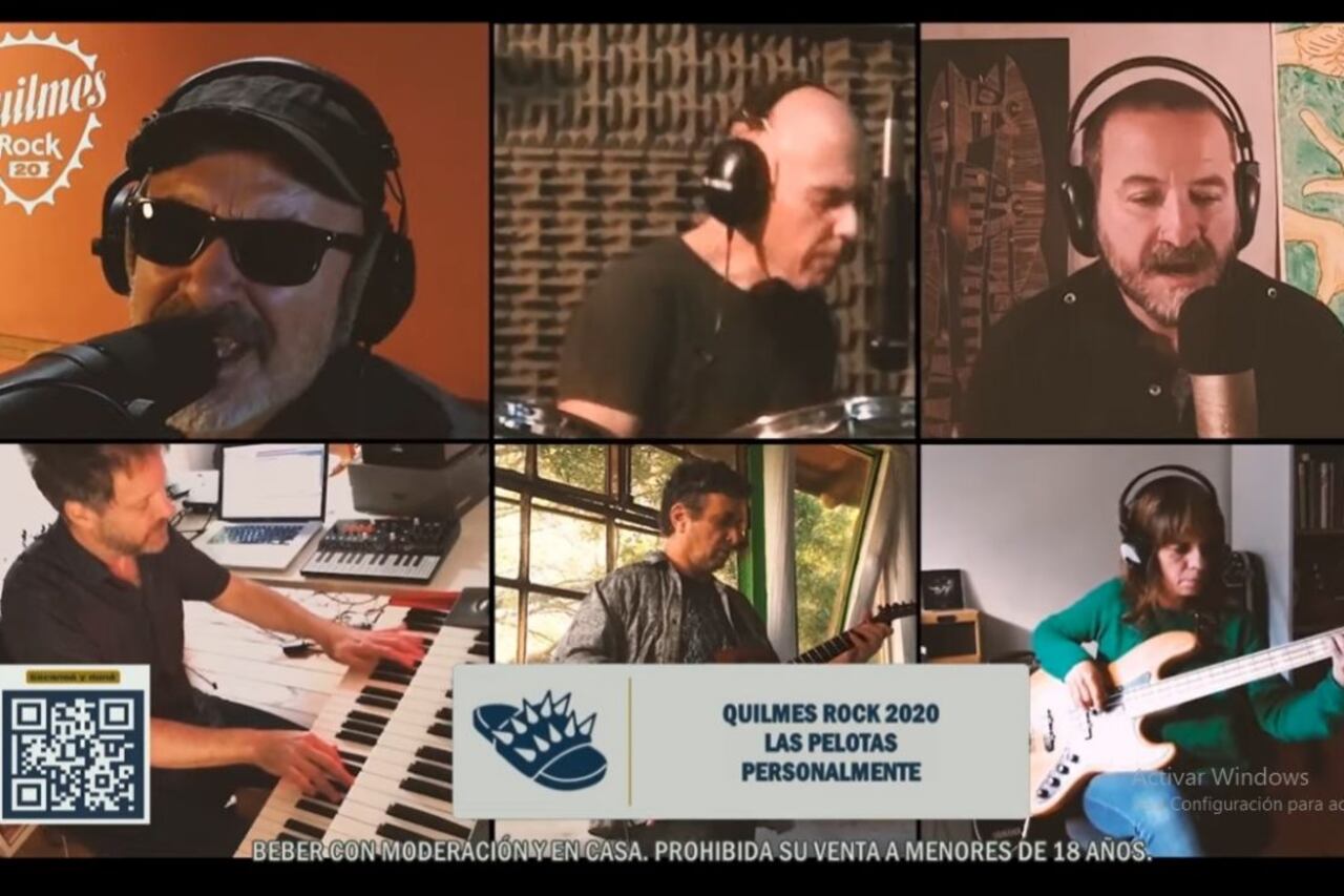 Las Pelotas en el último Quilmes Rock virtual.