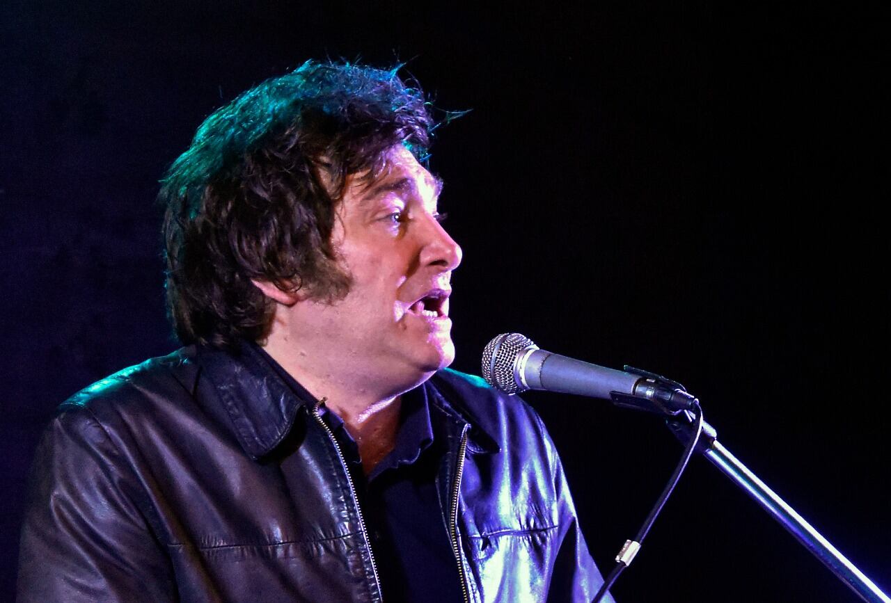 Milei sigue con sus actos de campaña para la elección del 2023