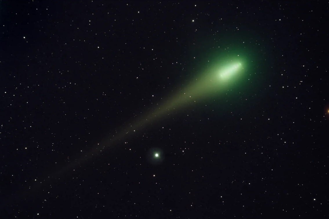 El cometa fue descubierto a principios de 2022 cuando se encontraba dentro de la órbita de Júpiter (Foto: National Geographic).