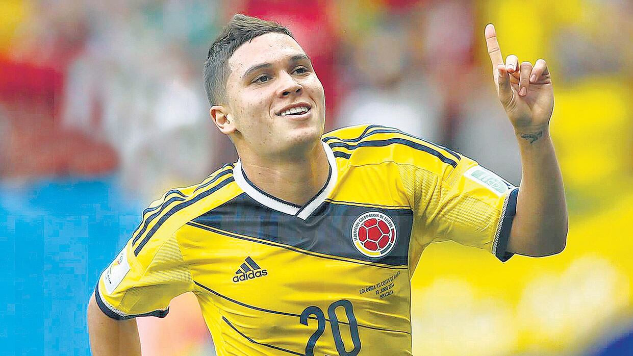 Juan Fernando Quintero, también jugador de la Selección de Colombia.