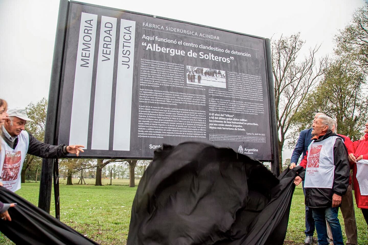 Este viernes fue señalizado el centro clandestino "Albergue de Solteros", que operó en la planta de Acindar durante la dictadura.