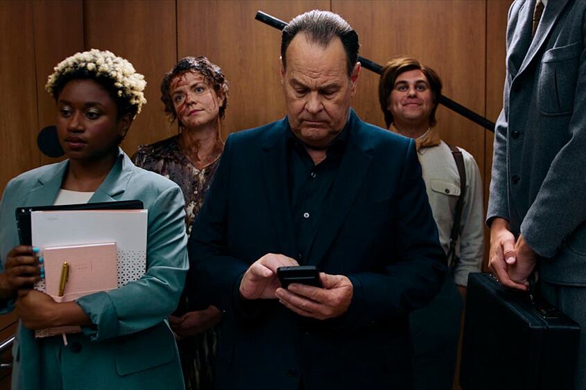 El actor de Cazafantasmas le aporta chispa y fantasía al envío.