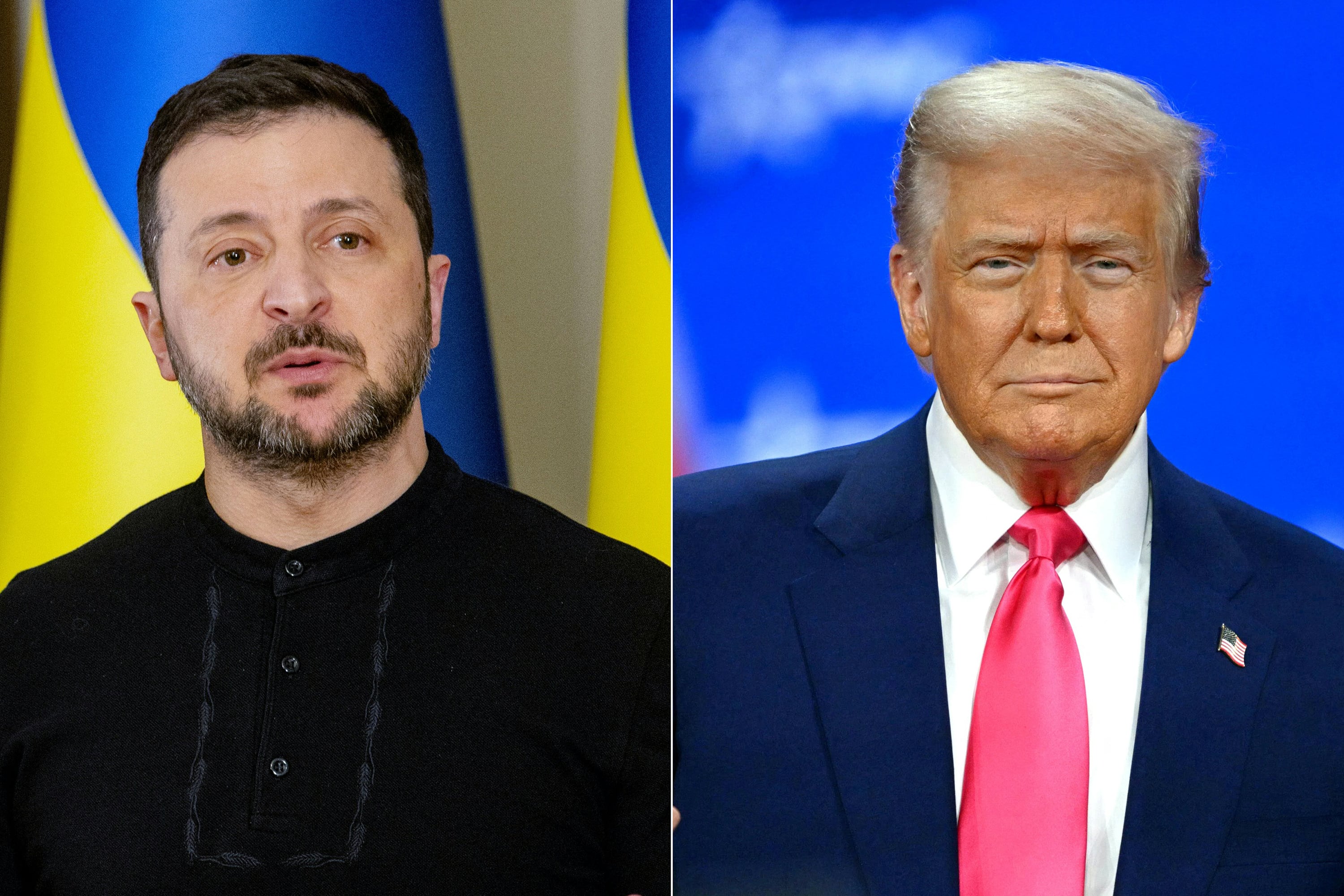 Volodimir Zelenski y Donald Trump.