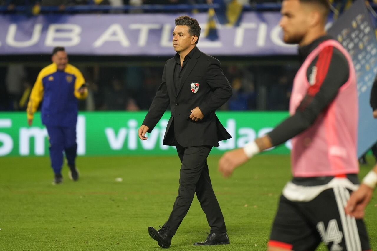 El técnico de River se fue preocupado de la Boca