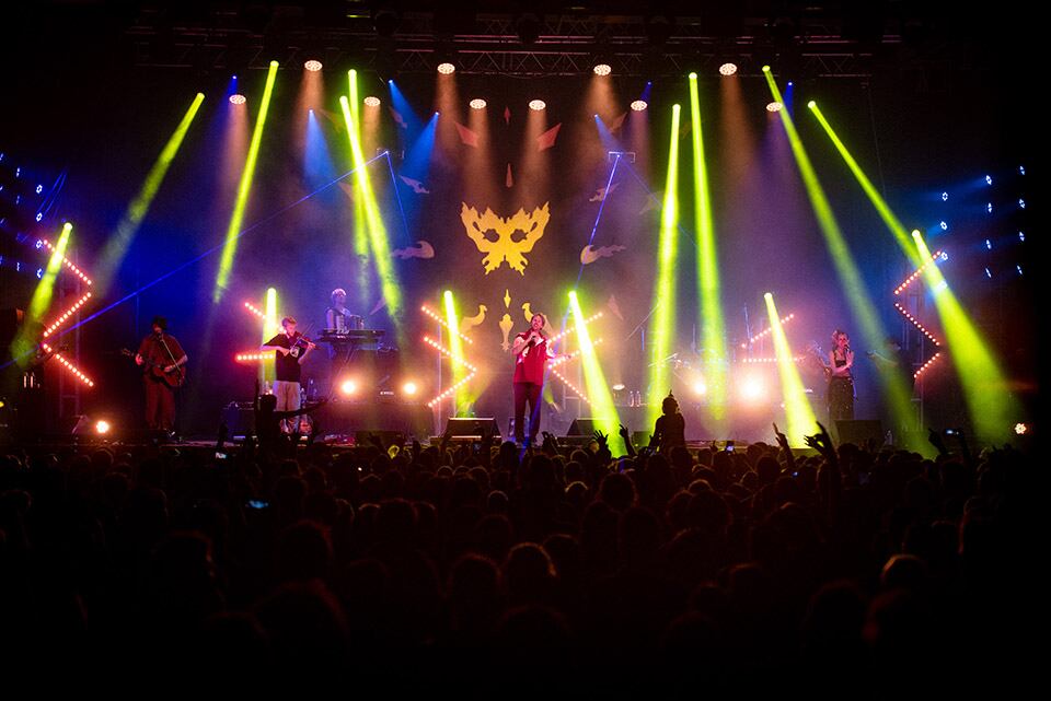 El espectáculo tiene el mismo planteo de luces y audio que el de Obras del año pasado.