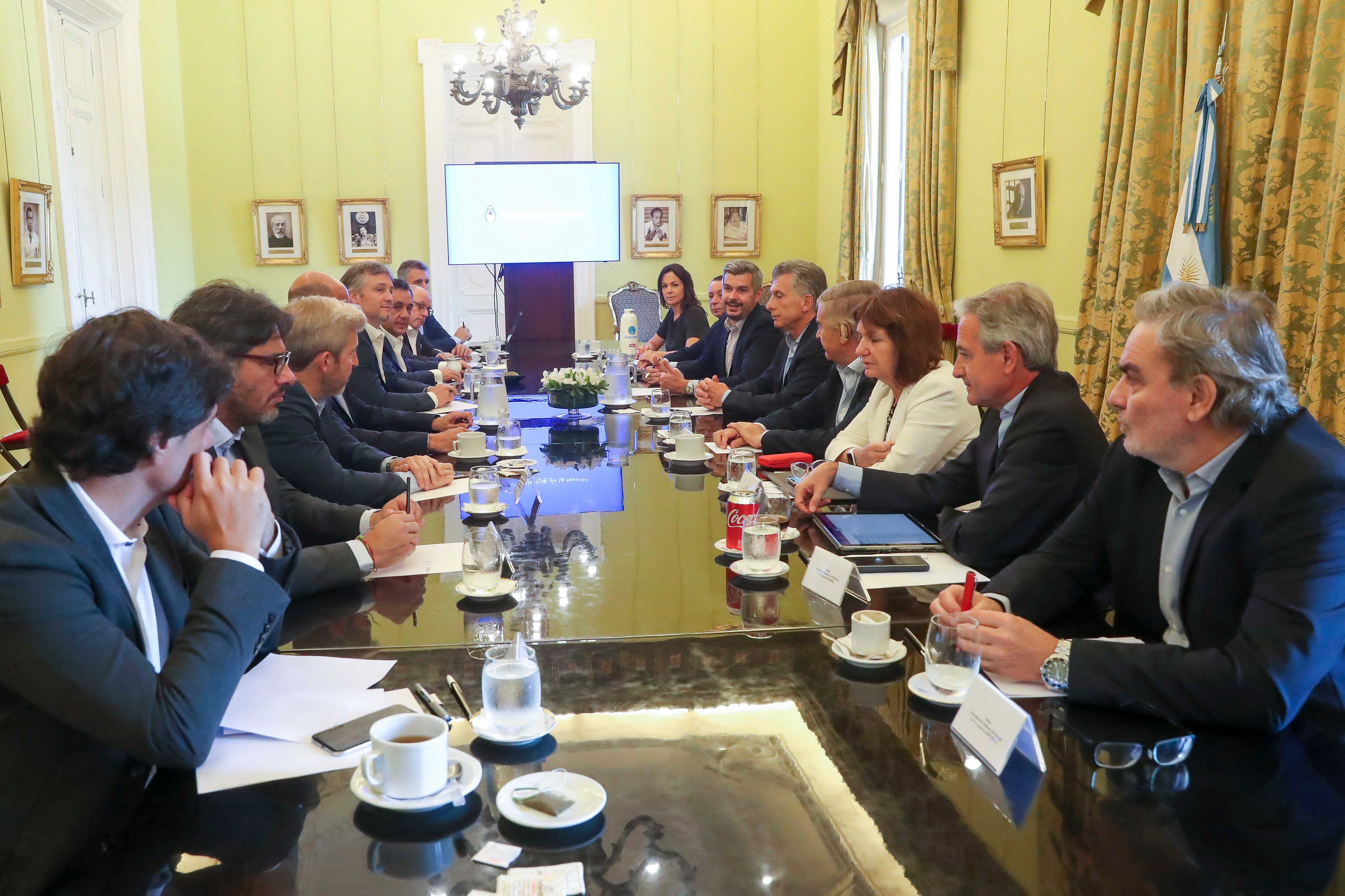 El Presidente encabezó una reunión de Gabinete en la Casa Rosada.