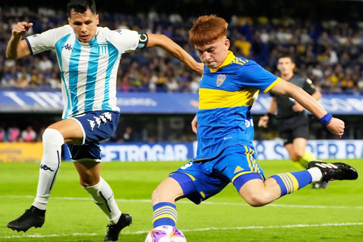 Boca venció 3 a 1 a Racing por la fecha 14 de la Liga Profesional 2023, en el que fue su último enfrentamiento.