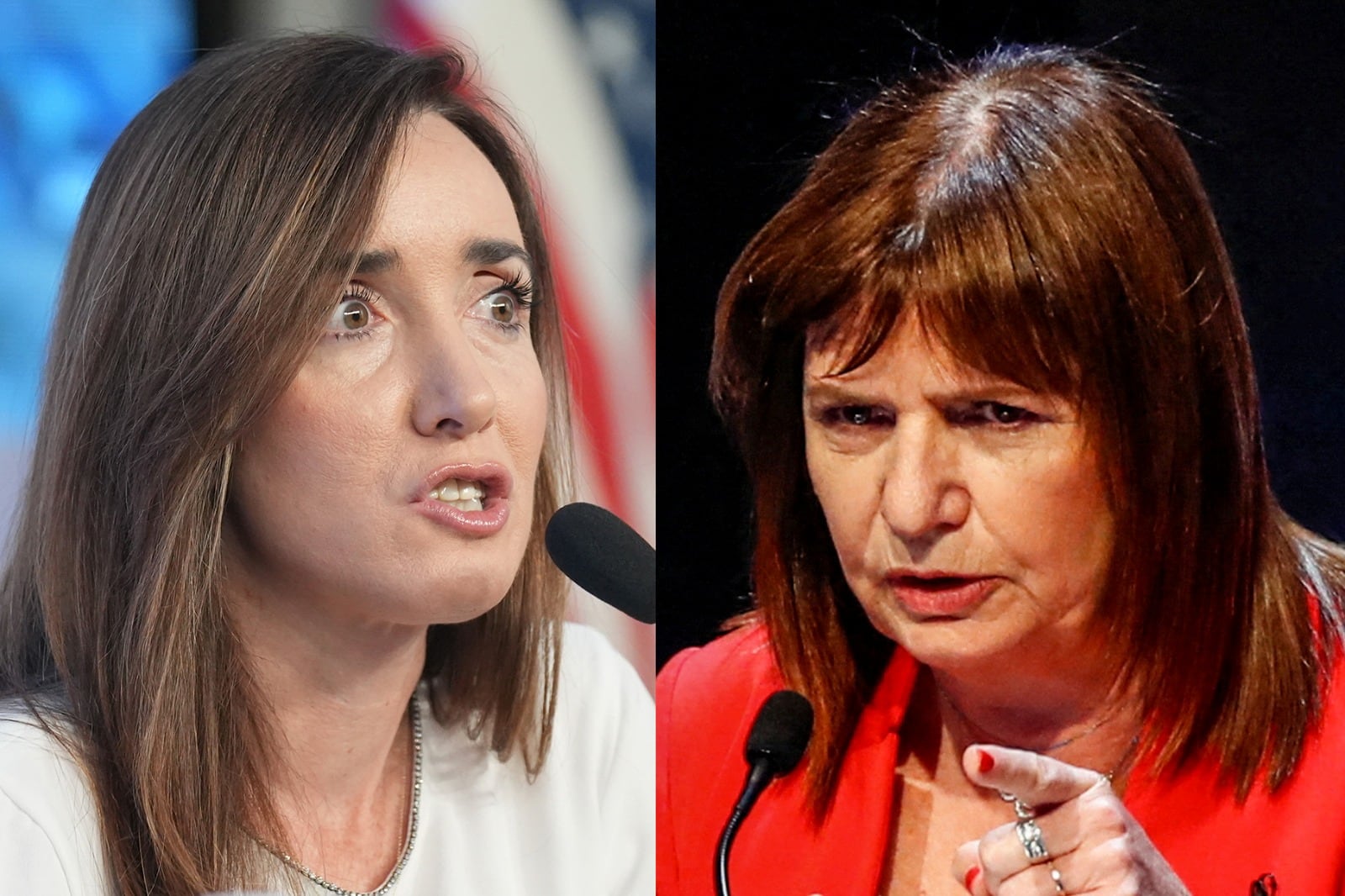 Victoria Villarruel y Patricia Bullrich, una nueva interna en el frágil universo del nuevo gobierno.