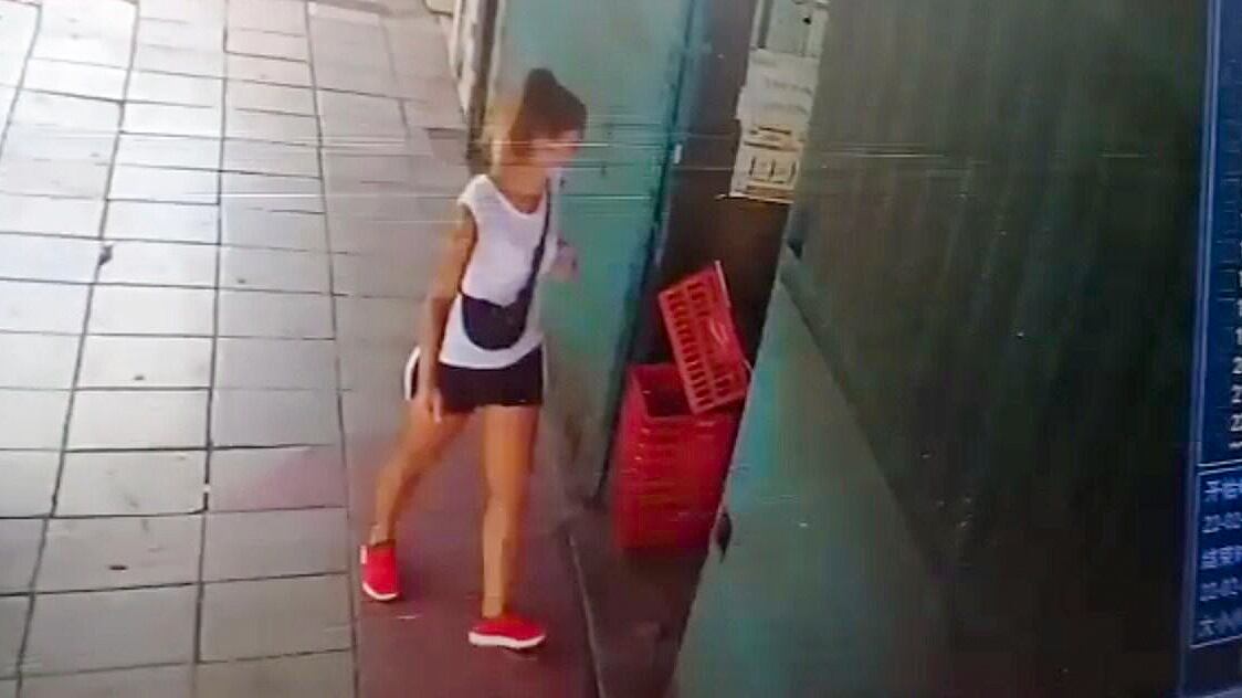 Rossi, captada en una cámara de seguridad. 