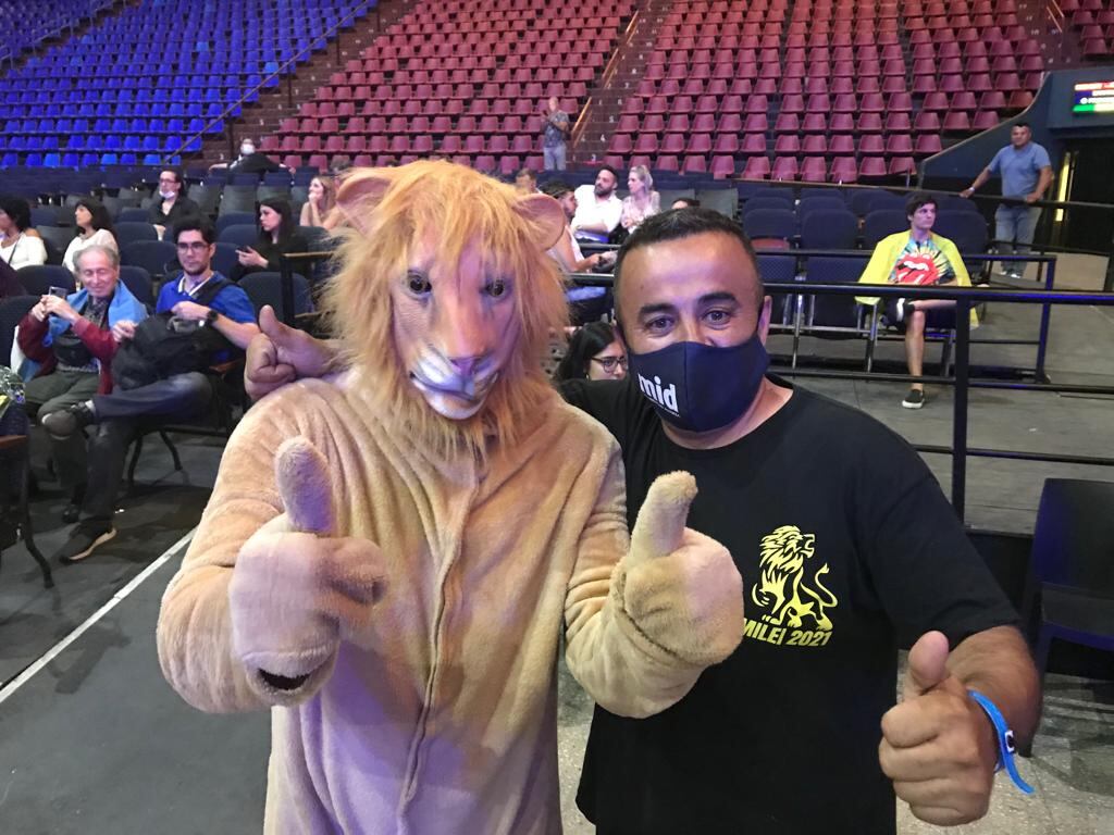 El bunker de Javier Milei en el Luna Park.