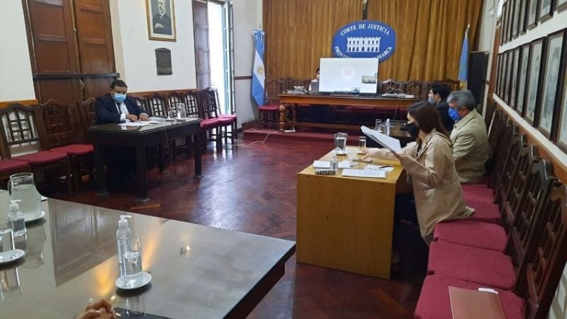 Las partes, en la audiencia que se realizó en febrero