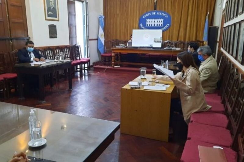 Las partes, en la audiencia que se realizó en febrero