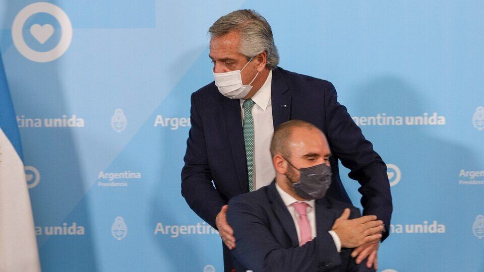 Alberto Fernández y Martín Guzmán.