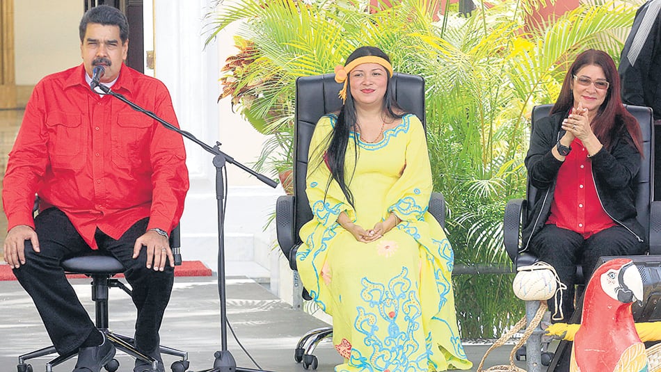 Maduro habló desde Miraflores con motivo del Día de la Resistencia Indígena.