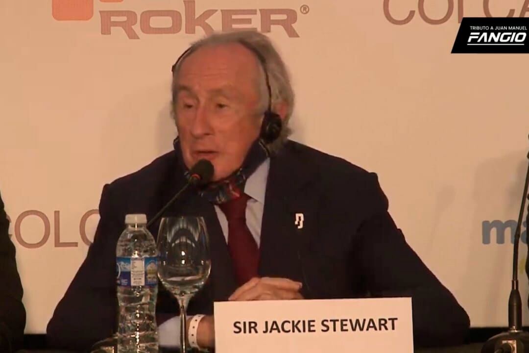 Sir Jackie Stewart, tricampeón mundial de la Fórmula 1