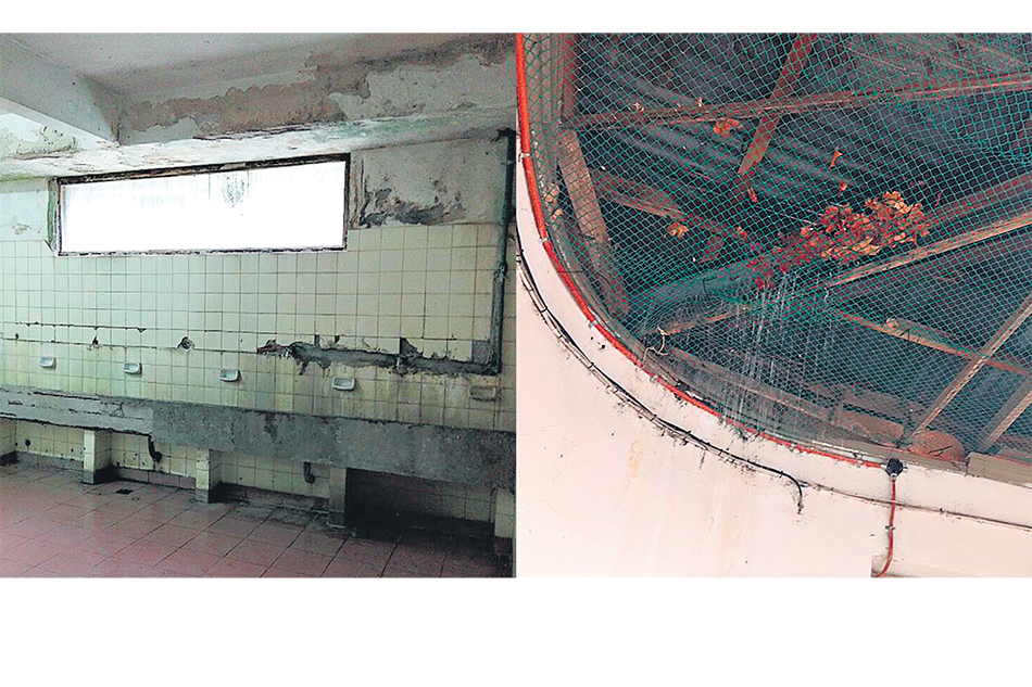 Algunas de las fotos que circularon por Twitter bajo la etiqueta #EscuelasEnRuinas mostraron las condiciones en que se encuentran.