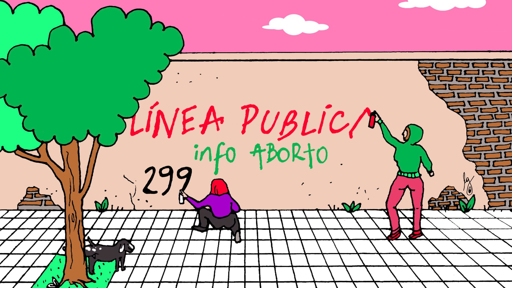 Las pintadas son parte fundamental del activismo socorrista.