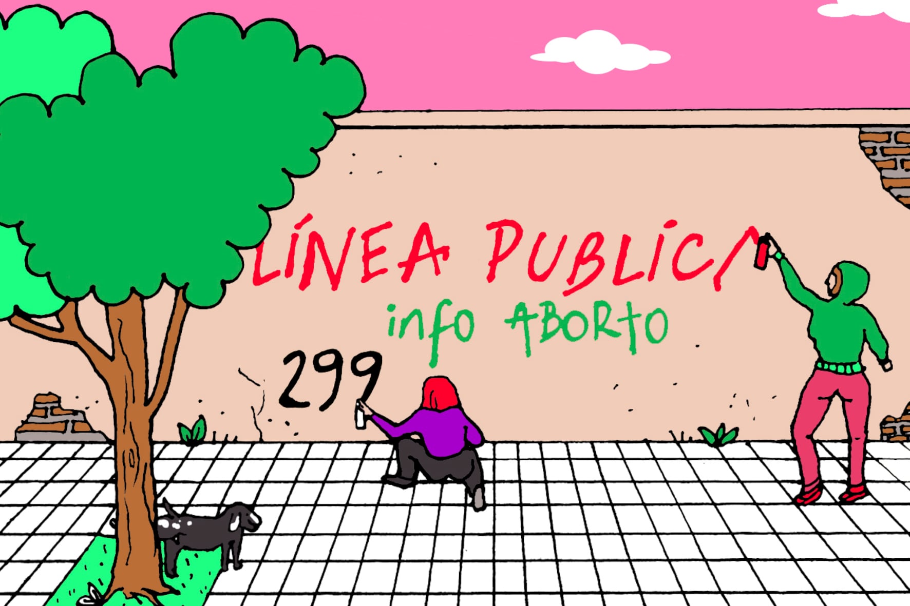 Las pintadas son parte fundamental del activismo socorrista.