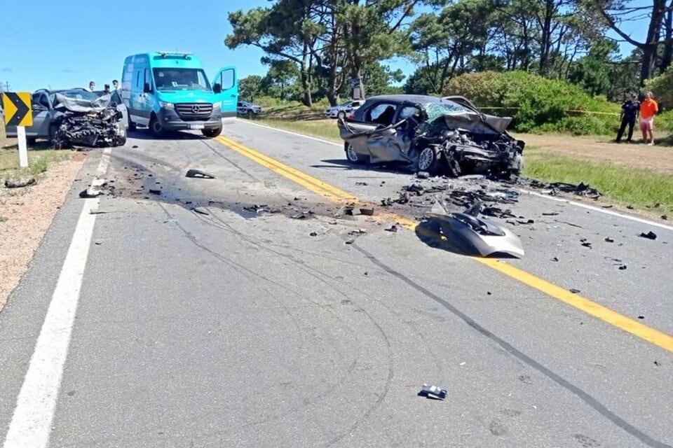 El choque fatal en Punta del Este se registró el miércoles 4 de enero. Foto: Gentileza Marcelo Umpierrez.
