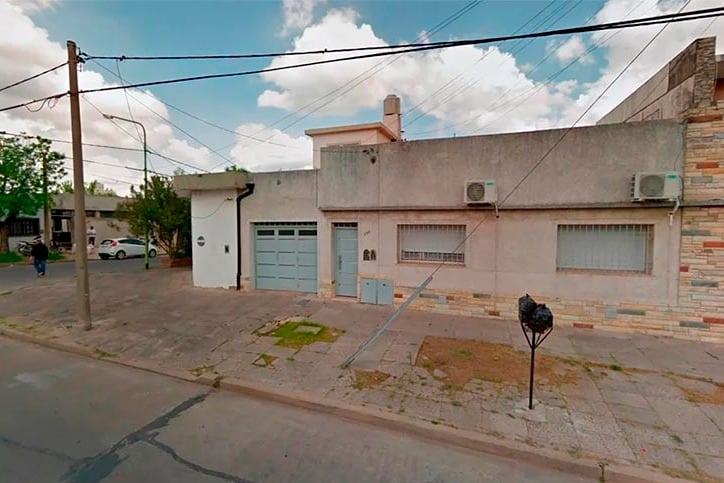 La vivienda donde fue hallado el cuerpo descuartizado.