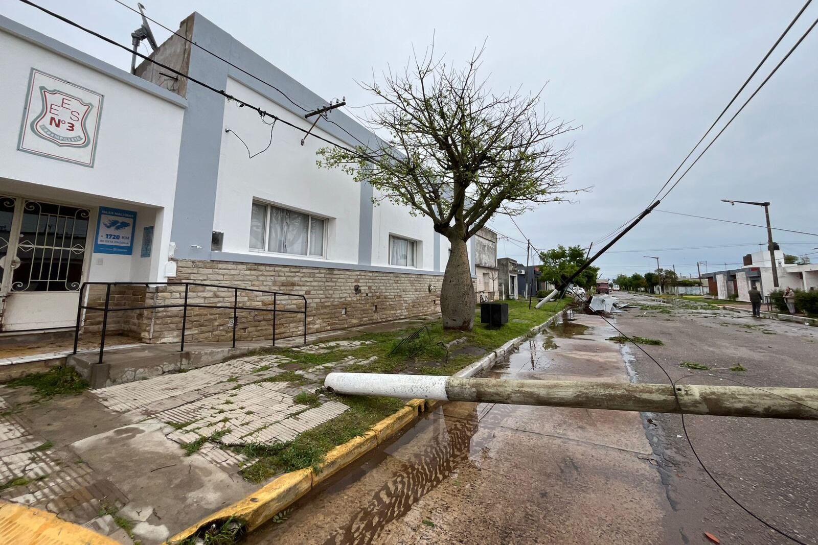 Imágenes del temporal en Bolivar.