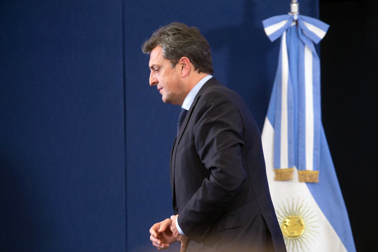 Massa llegó este lunes a Washington y se reunió con el embajador Jorge Arguello. 