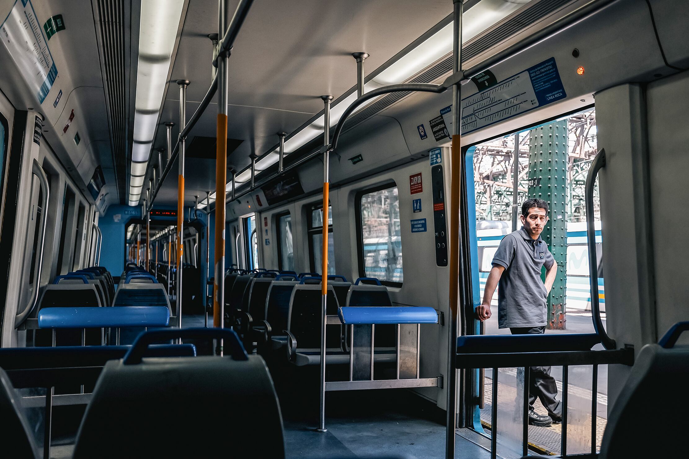 Los trenes paralizaron el movimiento del conurbano hacia la ciudad.