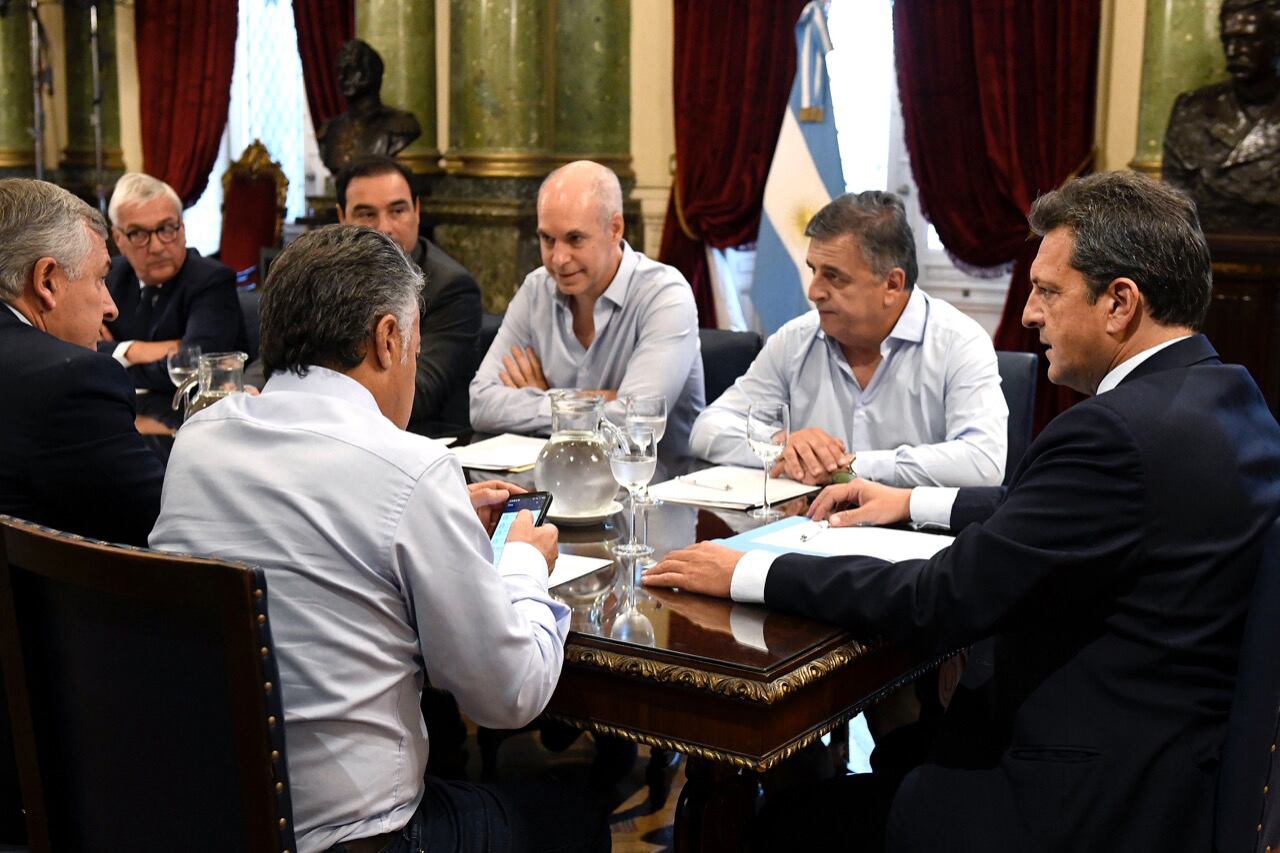El presidente de la Cámara de Diputados, Sergio Massa, encabezó las negociaciones con la oposición.