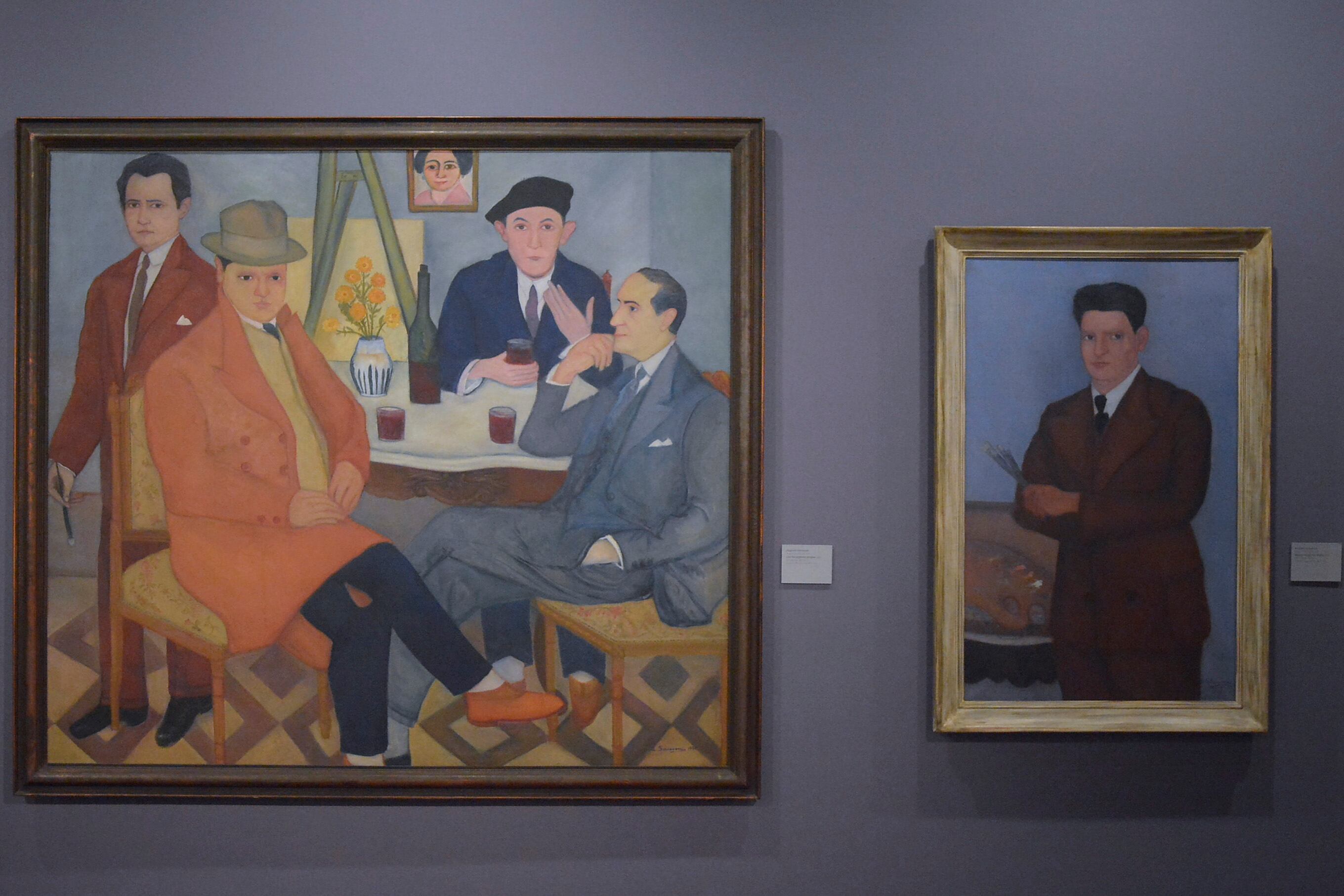 Pinturas de Schiavoni tienen un lugar central en la exposición.