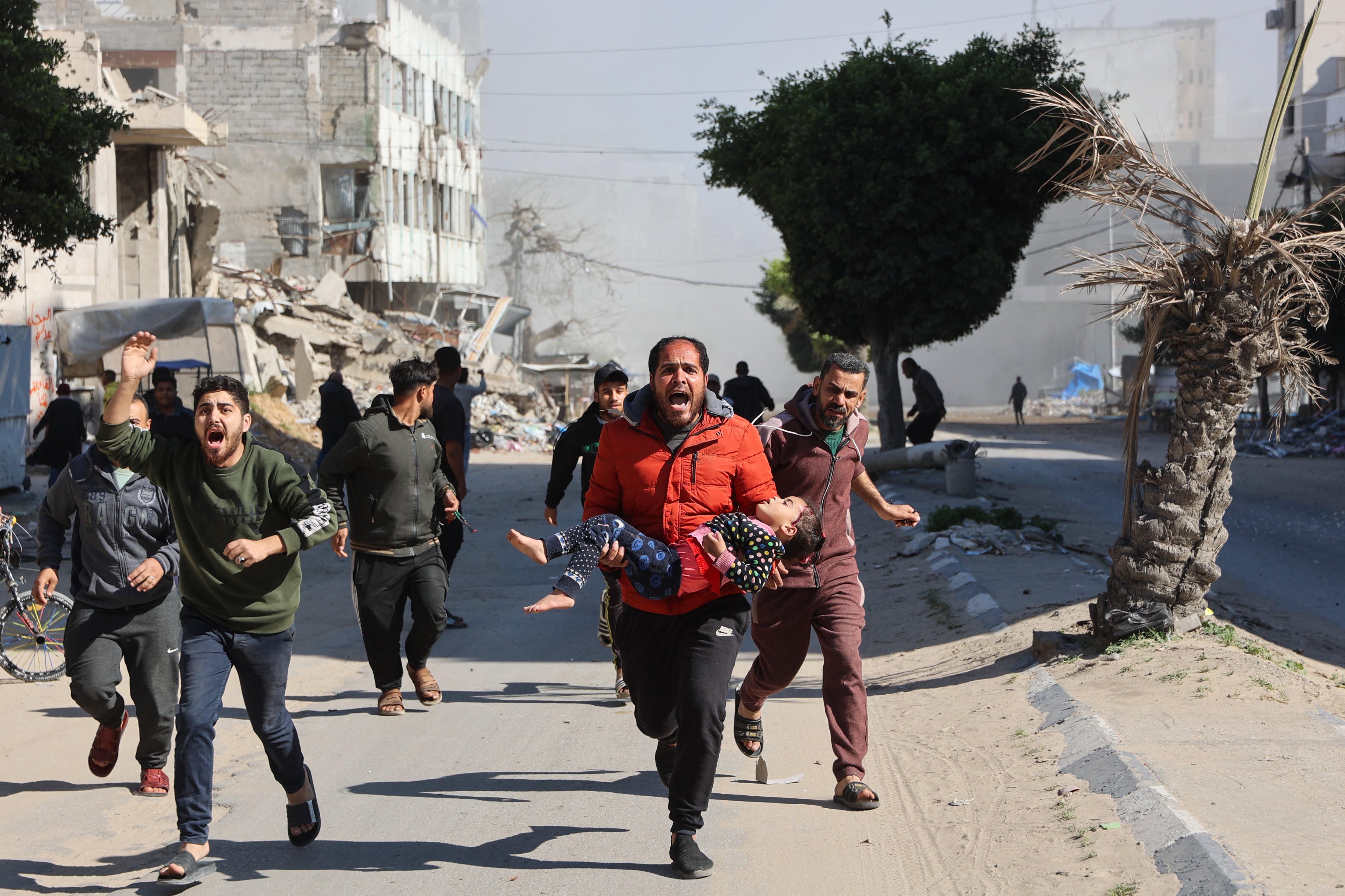 Una imagen cotidiana -en este caso del fin de semana- en la Franja de Gaza. 