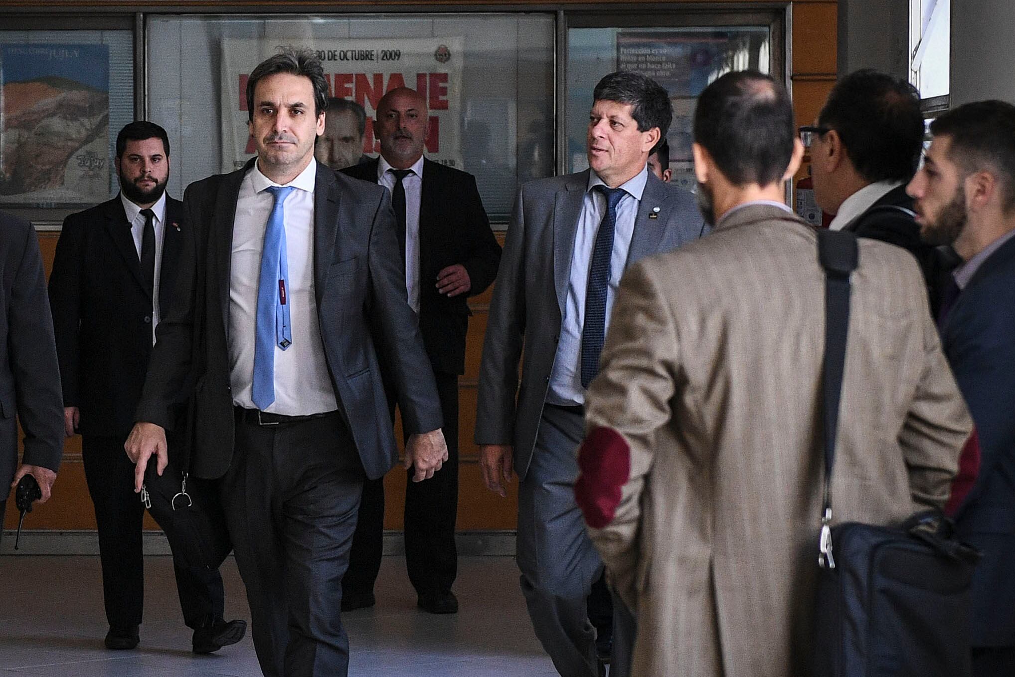 El juez Ramos Padilla, al ingresar el mes pasado a la Comisión Bicameral de Inteligencia.