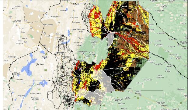 Nuevo mapa de OTBN de Salta.