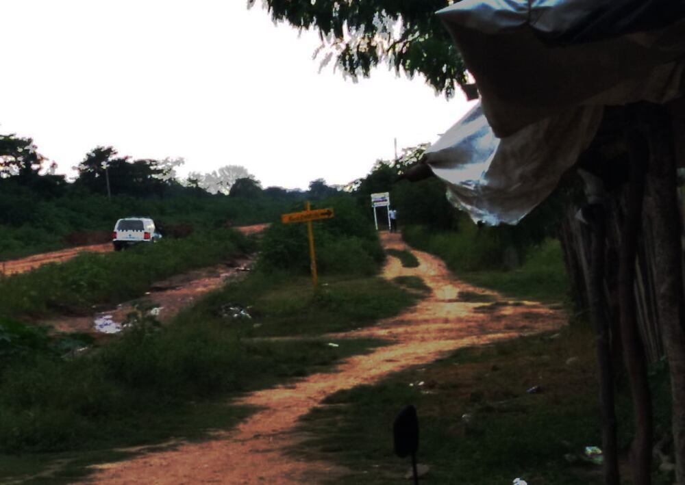 Gendarmería en la zona de hallazgo de los boosters este fin de semana. 
