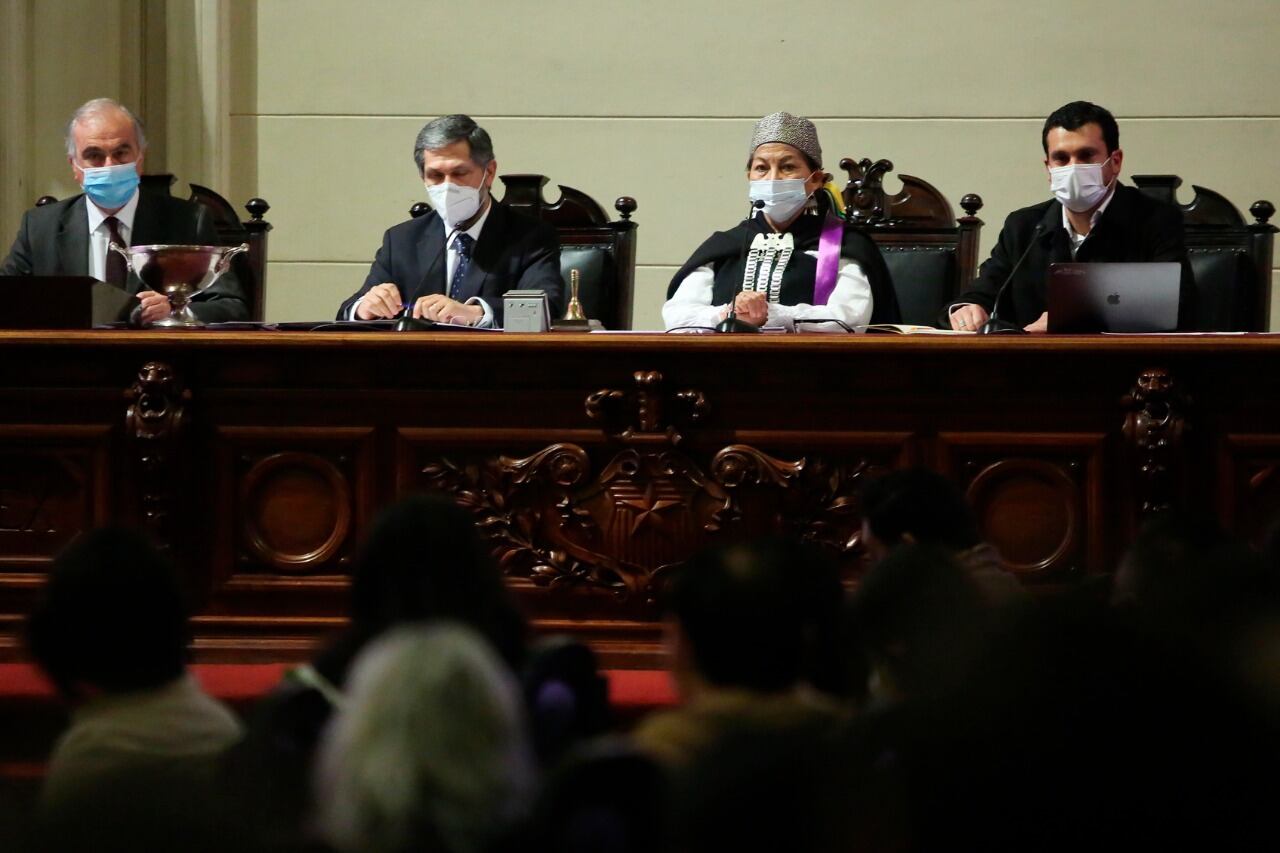La Convención, presidida por Elisa Loncón, lidere mapuche.