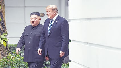 Trump y Kim en el hotel Sofitel Legend Metropole de Hanoi.