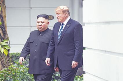Trump y Kim en el hotel Sofitel Legend Metropole de Hanoi.