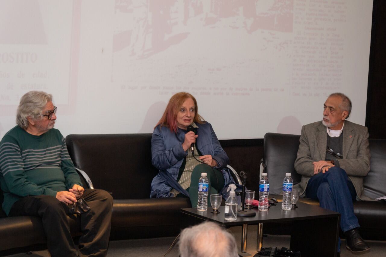 Carlos Rodríguez, Miriam Lewin y Daniel Cabezas.